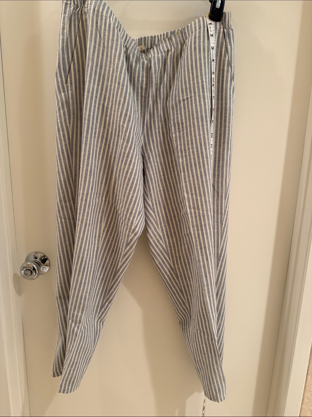 eileen fisher PL light linen pants